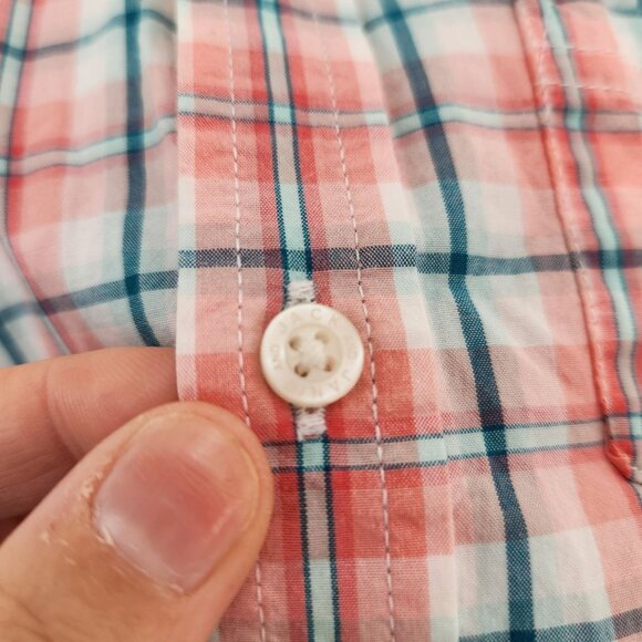 Janie and Jack Pink Plaid Long Sleeve Button Down Dress Shirt Toddler Boys 4 - Picture 4 of 9